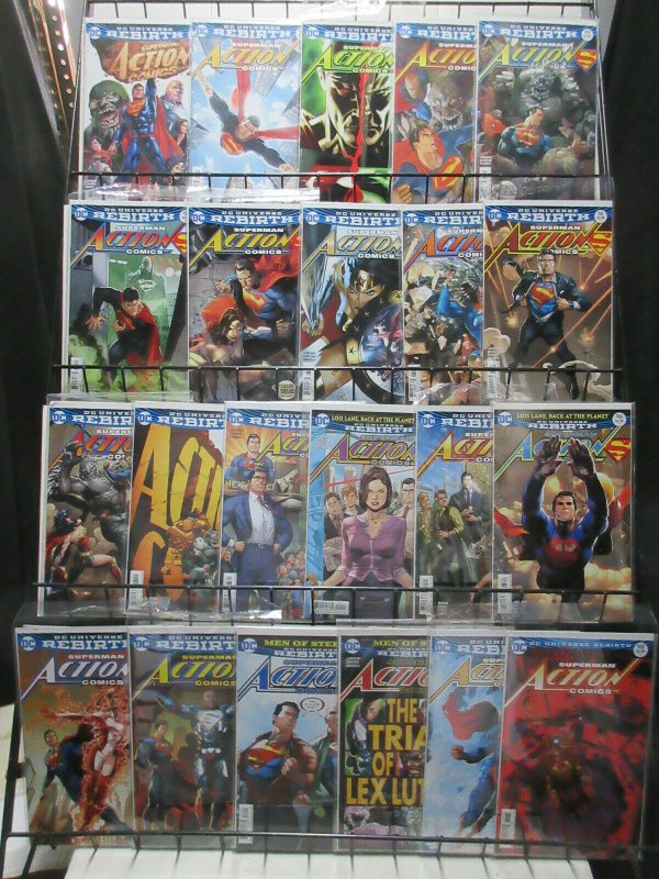 Superman in Action Comics (DC Rebirth 2016-7) Lot of 22Diff from 957-988 Jurgens