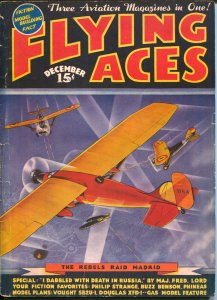 Flying Ace 12/1936-Capt Philip Strange-Kerry Keen-hero pulp-VG