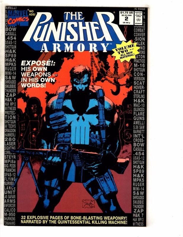 6 Punisher Marvel Comic Books # 1 2 3 4 + Summer Special 1 & Armory # 2 J256