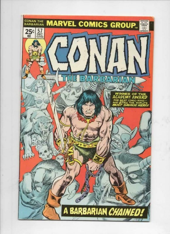 CONAN the BARBARIAN #57 FN/VF, Buscema, Howard, 1970 1975, Mike Ploog 