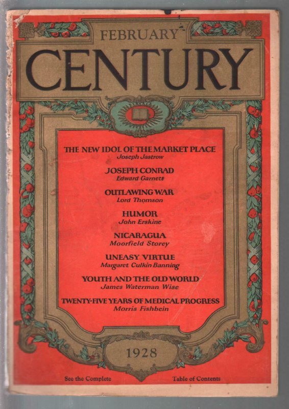 Century 2/1928-contributor profiles-Joseph Conrad-pulp format-G