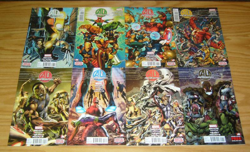 Age of Ultron #1-10 VF/NM complete series + 10AI - brian bendis avengers set