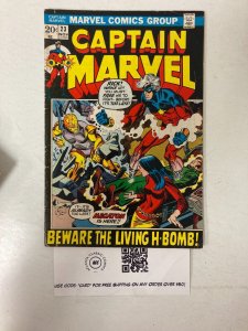 CAPTAIN MARVEL #23 Bronze Age Comic Book 1972 VG-FN Marvel Comics Group 11 LI1