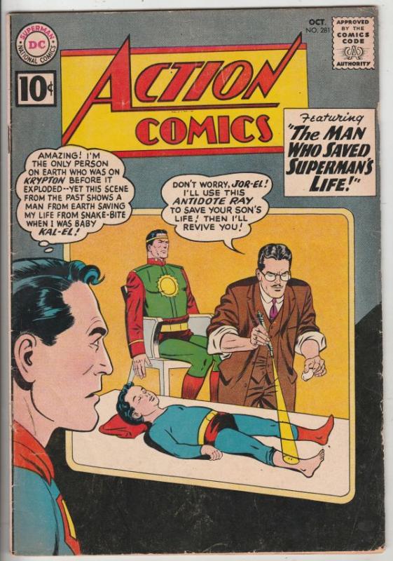 Action Comics #281 (Oct-61) FN/VF Mid-High-Grade Superman