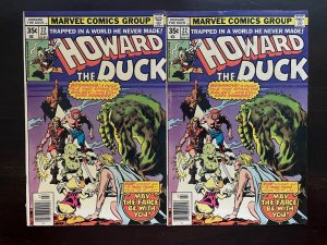 Howard the Duck #22 2 copies Marvel 1978 average grade 5.0 VG/FN