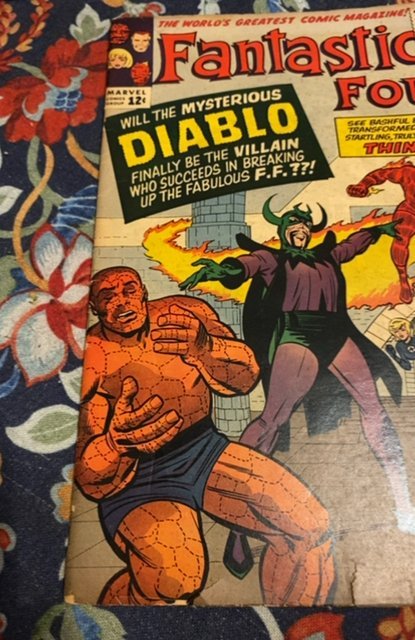 Fantastic Four #30 (1964)the infamous diablo- see description