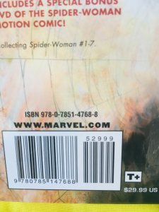 Spider-Woman Agent of S.W.O.R.D. Hardcover Graphic Novel includes DVD 