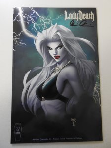 Lady Death: Merciless Onslaught Michael Turner Premium Foil NM ! Signed W/ COA!