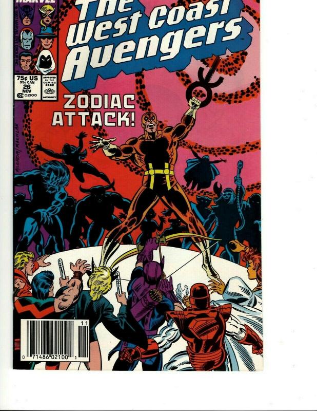 11 Marvel Comics West Coast Avengers # 24 26 27 28 29 30 31 33 35 36 38 WS13