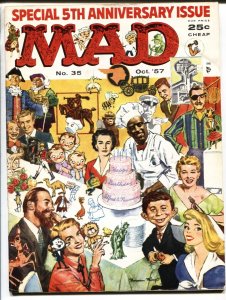 Mad #35 1957-EC-5th anniversary issue-Alfred E. Neuman