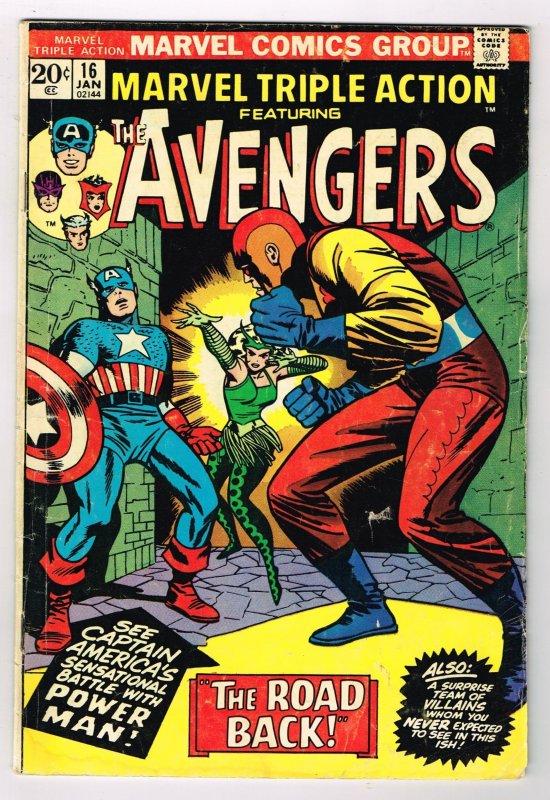 Marvel Triple Action #16 The Avengers (1974)  Marvel Comics