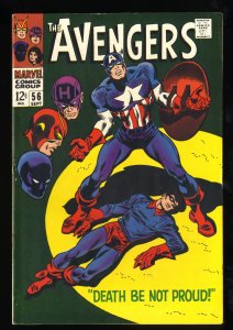 Avengers #56 FN+ 6.5 Marvel Comics Thor Captain America