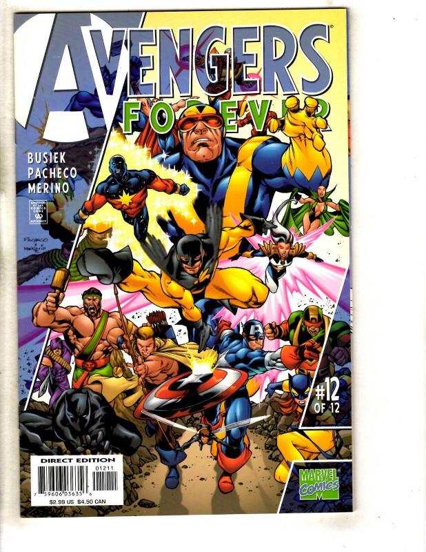 Lot Of 7 Avengers Marvel Comic Books # 1 2 3 + Forever # 1 11 12 + # 401 JD2