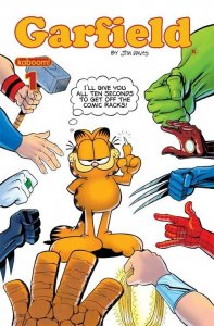 GARFIELD #1 SUPER-HEROES VARIANT COVER.