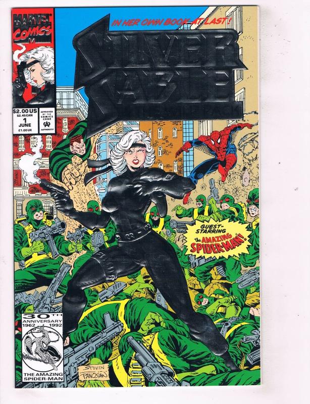 Silver Sable and the Wild Pack (1992) #1 Marvel Comic Book Spider-Man HH4 AD