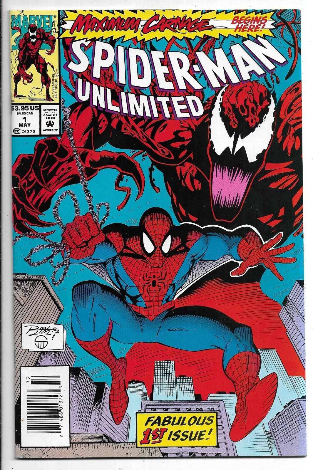 Spider-Man Unlimited 1 Newsstand 1st Shriek Maximum Carnage NM- n180x ...