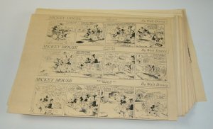 Mickey Mouse by Walt Disney newspaper strip reproductions 205 pages