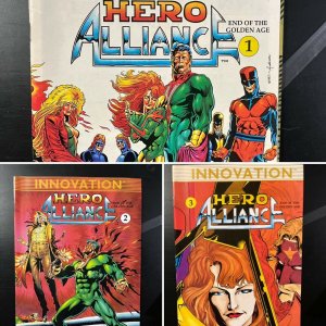 Hero Alliance: End of the Golden Age 1 - 3 1989 Innovation Comic