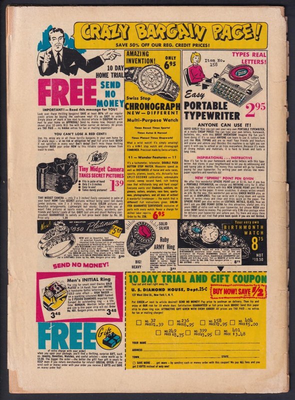 Perfect Crime 22 (1952) FR Golden Age Cross Hanging