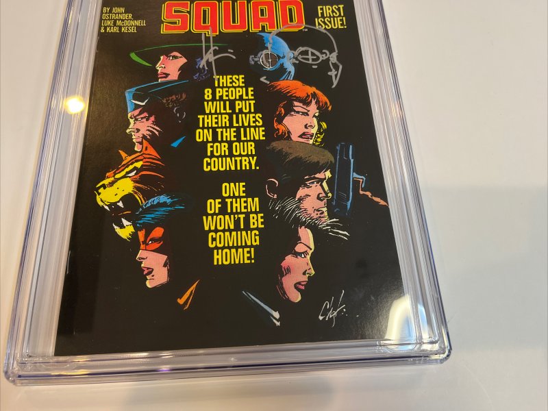 Suicide Squad (1987) # 1 (CGC 9.6 SS) Signed & Sketch (Deadshot) Howard Chaykin