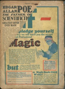 Amazing StoriesPulp October 1928-ROBOT  WRESTLES LION PULP COVER- pr/fr