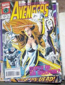 Avengers # 376 1994 Marvel INHUMANS CRYSTAL QUICKSILVER THOR CAPTAIN AMERI