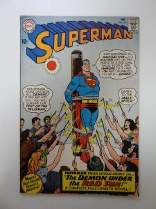 Superman #184 (1966) VG- condition rusty staples, subscription crease