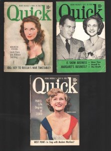 Quick Mini Mag Lot of 3-Ed Sullivan-Maureen O'Hara Lot #8 1951-Harry Truman-F...