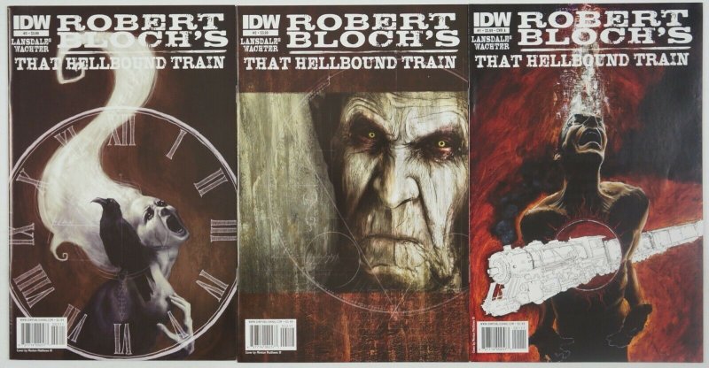 Robert Bloch's That Hellbound Train #1-3 VF/NM complete series JOE LANSDALE A 2