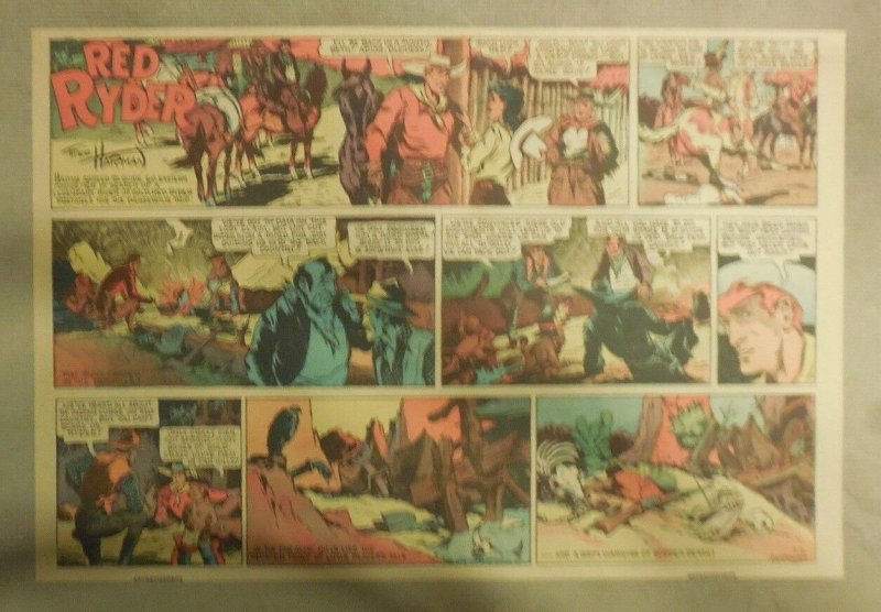 Red Ryder Sunday Page by Fred Harman from 7/2/1939 Half Page Size! 