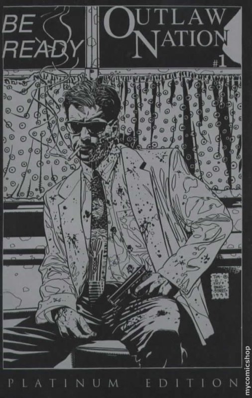 OUTLAW NATION #1 VF+ PLATINUM VARIANT COVER TIM BRADSTREET CRY FOR DAWN