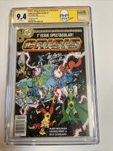 Crisis On The Infinite Earth (1985) # 1 (CGC 9.4 WP SS) CPV | Signed Wolfman