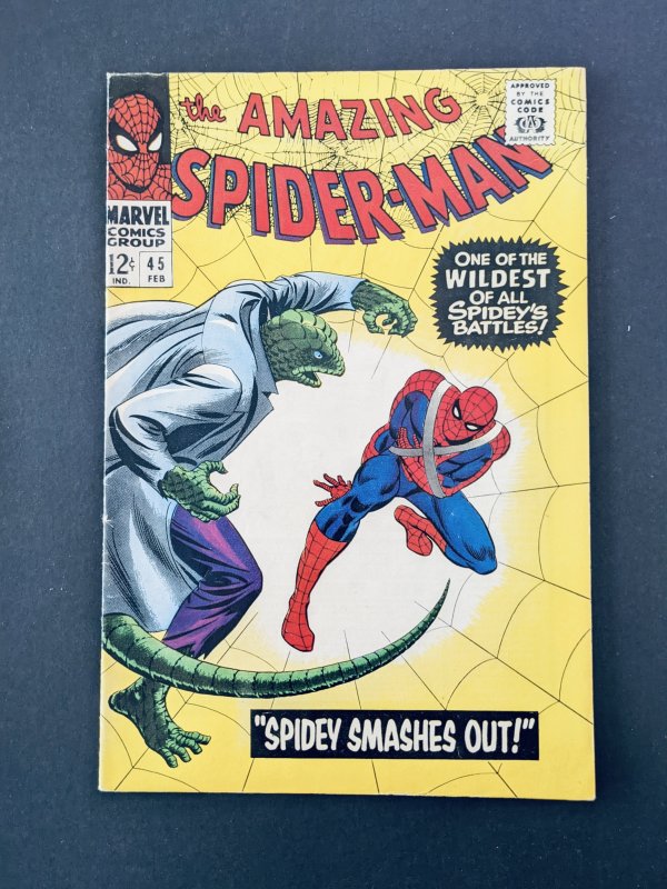 The Amazing Spider-Man #45. (1967)MCU KEY - STUNNING COPY.  NM-