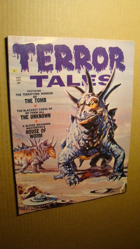 TERROR TALES 4 JULY 1971 *NICE COPY* SCARCE EERIE HORROR MONSTER 