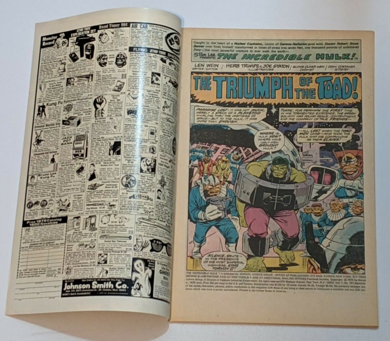 Incredible Hulk #191 (Sept 1975, Marvel) VF 8.0 Shaper of Worlds appearance