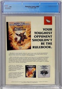 Detective Comics #600 DC 1989 CGC 9.6 Multiple Pin-Ups & Tributes Giant Size