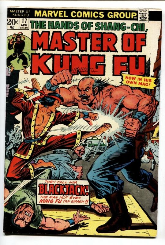 Master of Kung Fu #171974 comic book-Blackjack issue