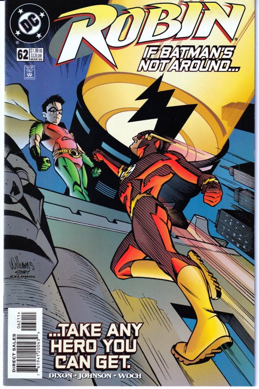 Robin(vol. 1) # # 61,62,63 64,67-68 The Flash,Riddler, Superman,No Man's Land