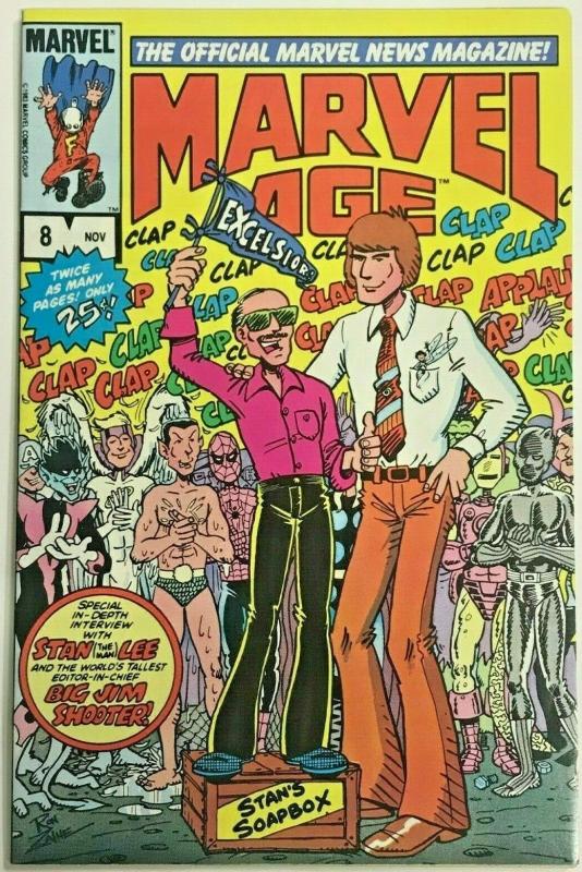 MARVEL AGE#8 VF/NM 1983 STAN LEE COVER BRONZE AGE COMICS