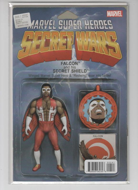 SECRET WARS (2015 MARVEL) #5 VARIANT CHIRSTOPHER ACTION FIGURE NM