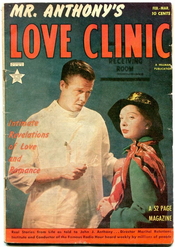 Mr. Anthony's Love Clinic #4 1950- Rare Golden Age Romance- VG-