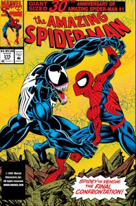 AMAZING SPIDER-MAN #375 (1993) MARK BAGLEY | GOLD HOLOGRAFIX | 1ST ANN WEYING