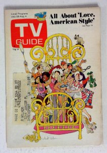 TV Guide 7/29/1972 Love, American Style VG