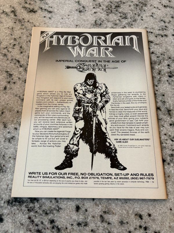 Conan Saga # 16 VF/NM Marvel Comic Book Magazine Red Sonja Kull 2 J390