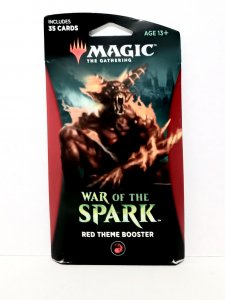 RED THEME BOOSTER | WAR OF THE SPARK | MAGIC THE GATHERING 2019 | NEW IN BOX