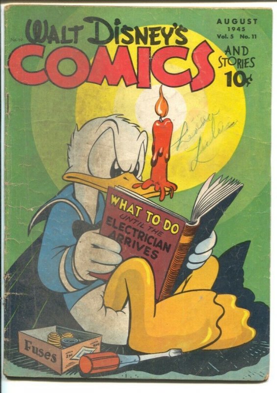 Walt Disney's Comics & Stories #59 1945-Dell-Donald Duck-Carl Barks-Mickey Mo...