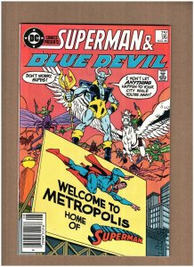 DC Comics Presents #96 Newsstand 1986 Superman & Blue Devil VF+ 8.5