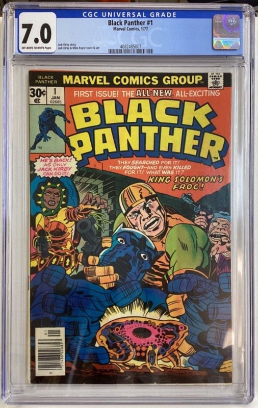 Black Panther #1 - CGC 7.0 - Marvel - 1977 - Jack Kirby story, art, and cover! 