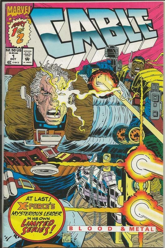 Cable Blood and Metal #1 ORIGINAL Vintage 1992 Marvel Comics X Force