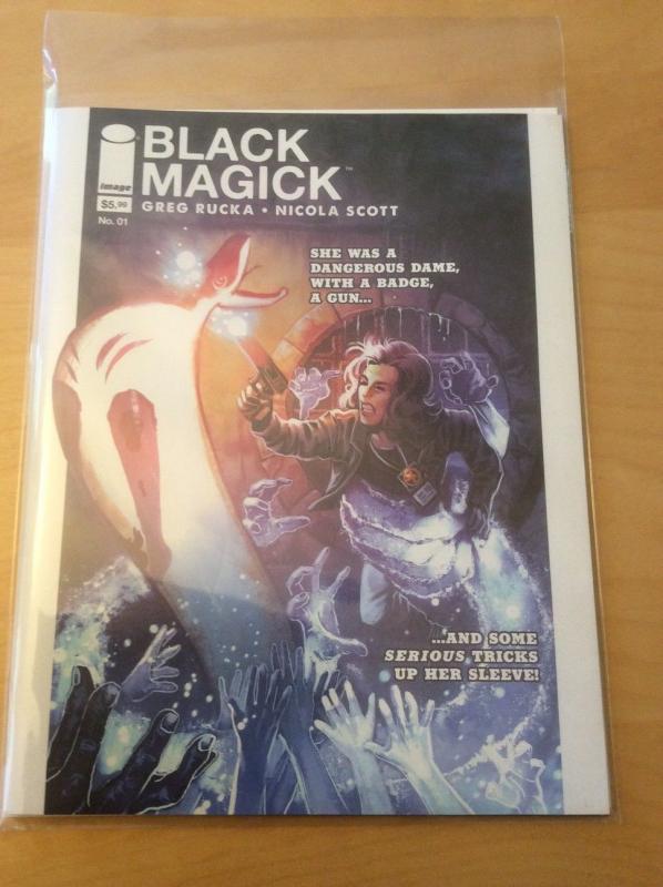 BLACK MAGICK 1, NM+ 9.6, 1ST PRINT, MAGAZINE SIZE VARIANT, RUCKA, OPTIONED